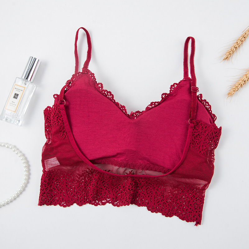 Bralette Triangle Set - 심리스 스포츠 브래지어 U 타입 탑