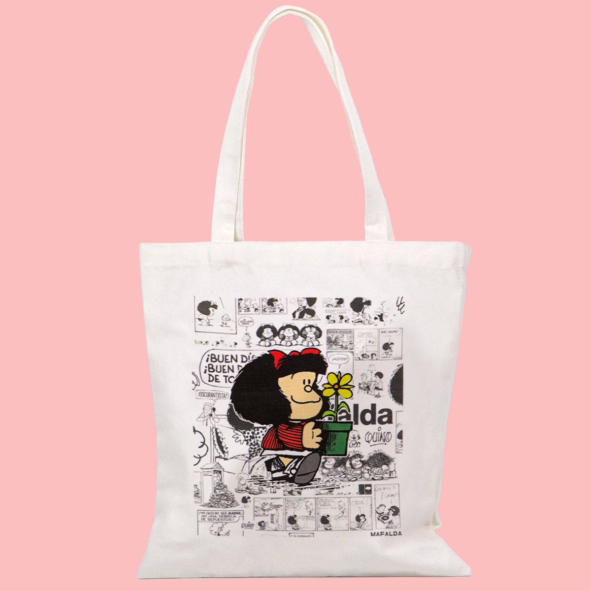 Tote Bag Beach - 패션 캔버스 토트백 여성 만화 소녀