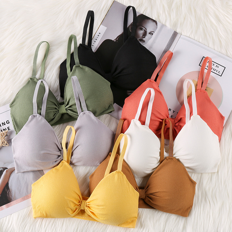 Bralette Triangle Set - 섹시 액티브 브라 여성 심리스 브라렛