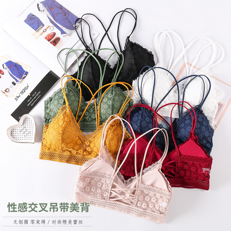 Bralette Triangle Set - 3D 섹시 란제리 원활한 스포츠 브래지어