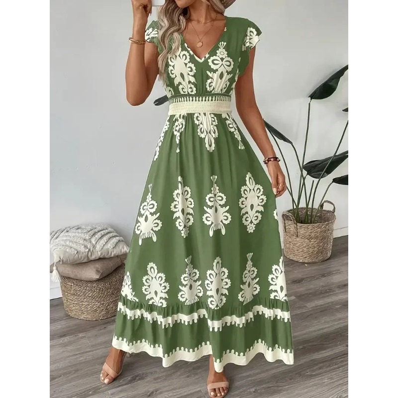 Romper Floral Print - 플러스 사이즈 신상 여성 패션 플로럴