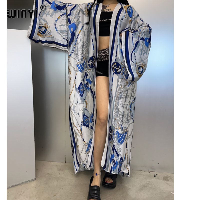 WINYI 기모노 여름 카프탄 비치웨어 카디건 패션 루 - Cover Up Kaftan 리뷰 및 가격