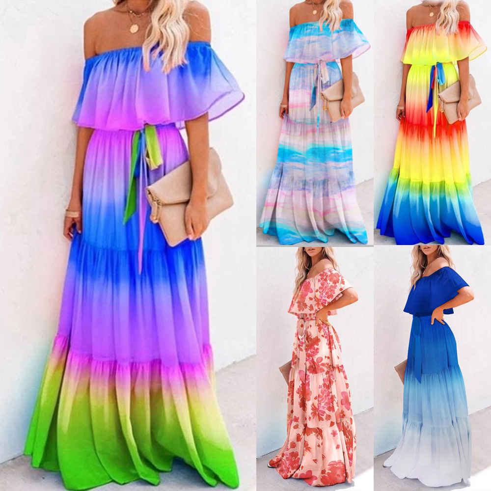 2026 여성용 크로스보더 의류 둔황 랩 체스트 프린트 - Linen Dress Wrap 리뷰 및 가격