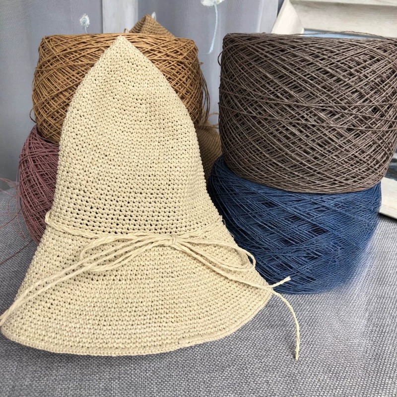 250g 초극세사 면 라피아 실, 손뜨개질, 코바늘질, - Crochet Bag Raffia 리뷰 및 가격